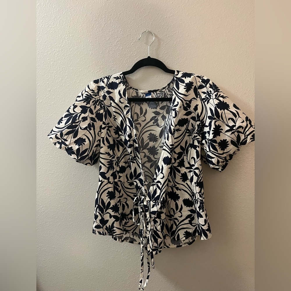 Old Navy Tie Blouse